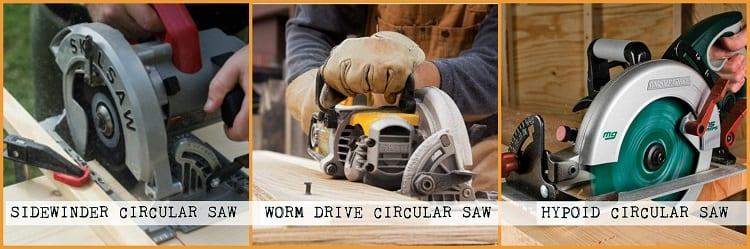 Circular saw three types