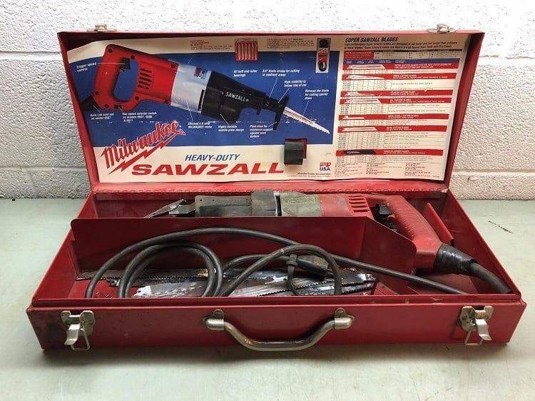 Reciprocating saw in a box